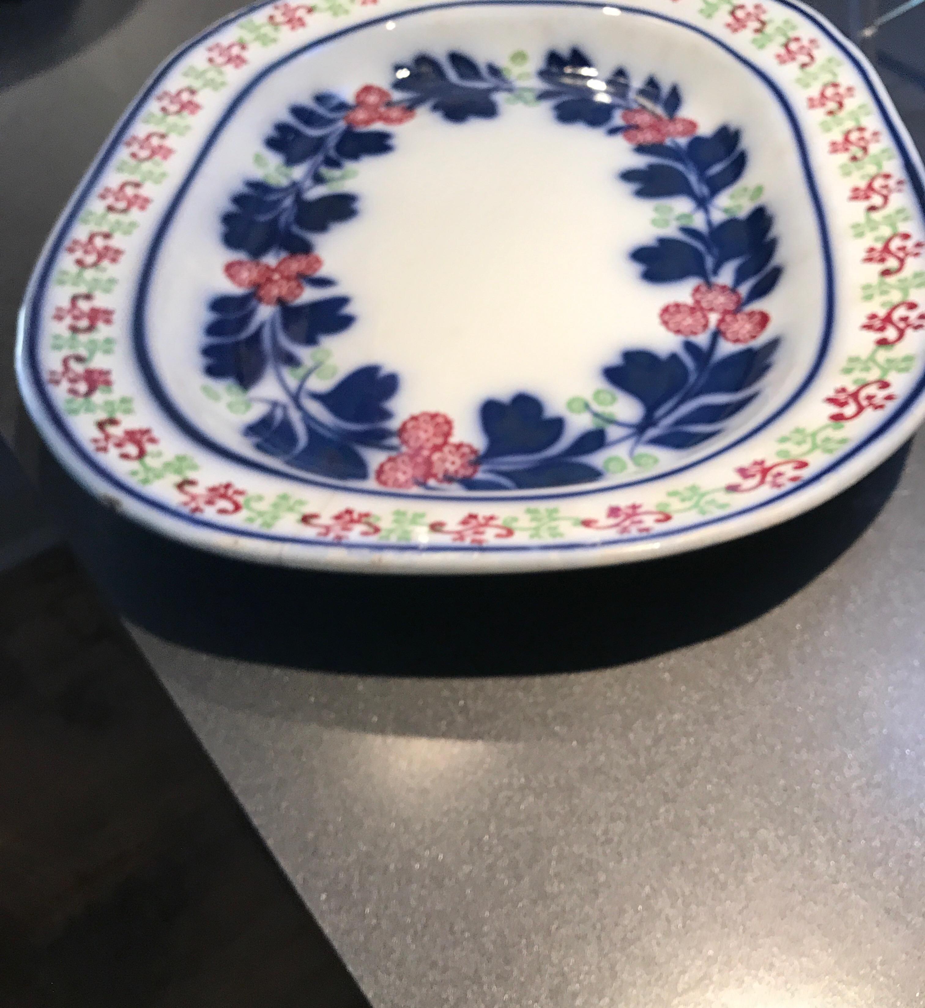 Very Large 19th Century Ironstone Ceramic Platter For Sale 4