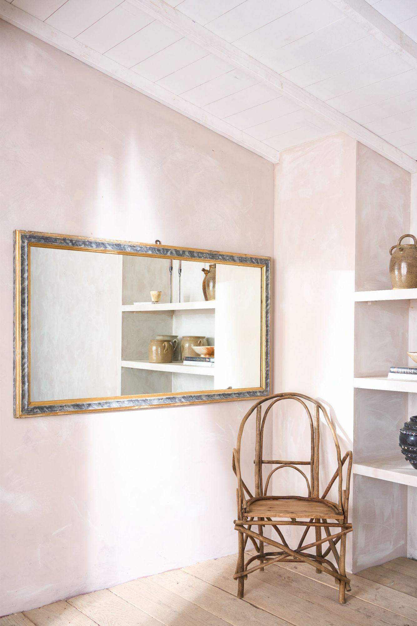 Très grand miroir italien du 19ème siècle peint en faux marbre en vente 3