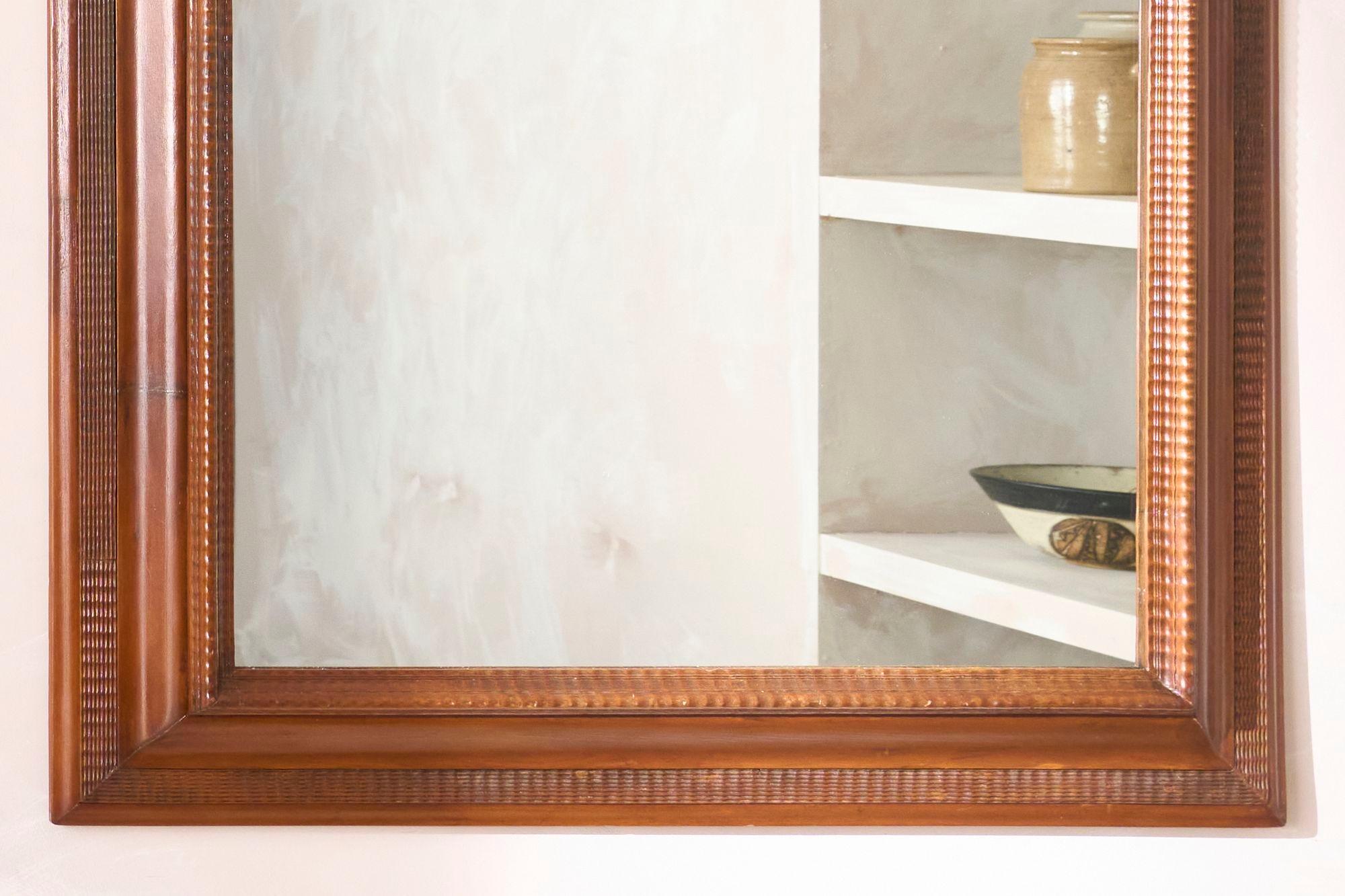 Très grand miroir en bois italien du 19e siècle Excellent état - En vente à Malton, GB