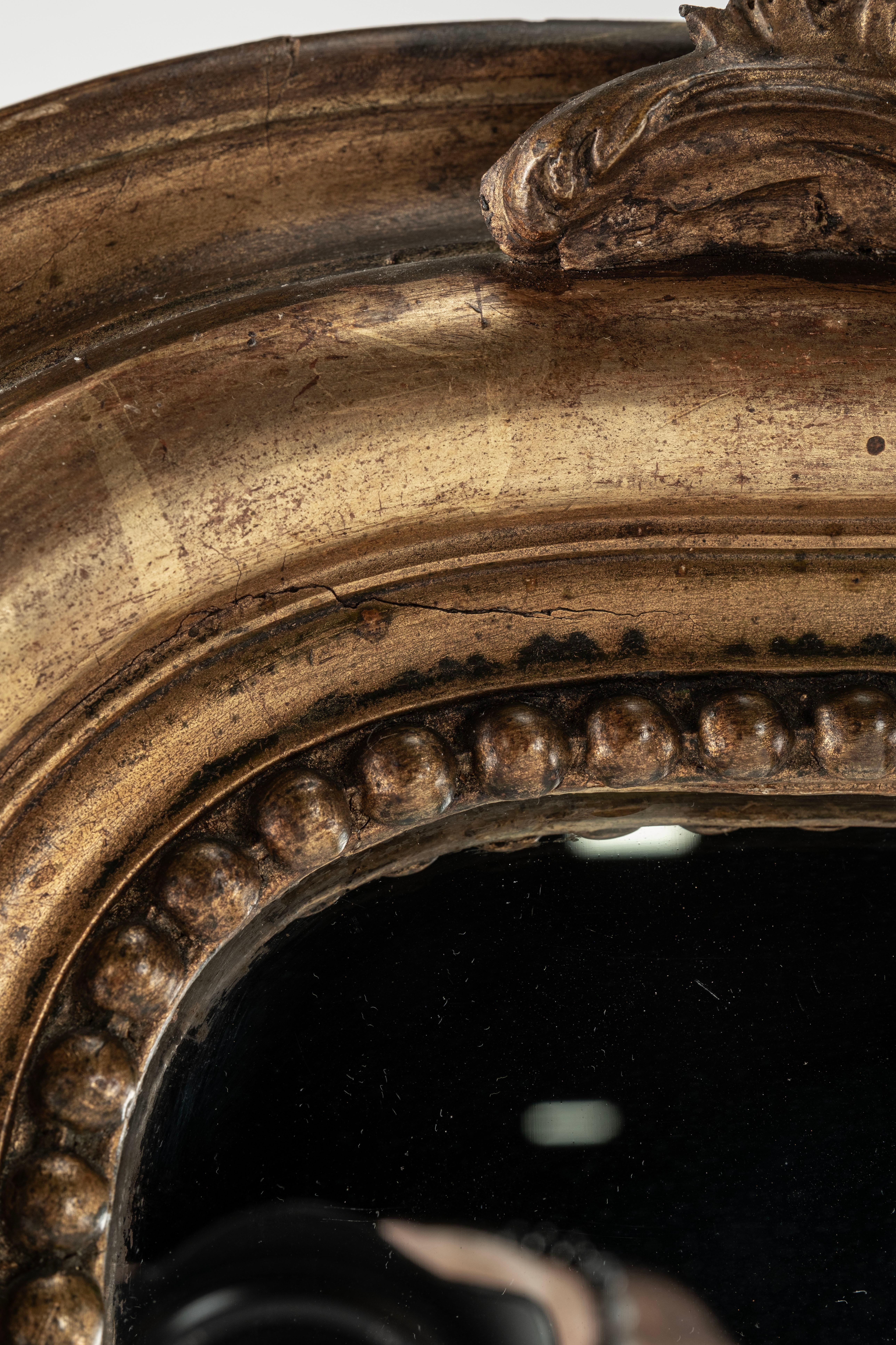 Très grand miroir Louis Philippe du 19ème siècle en vente 3
