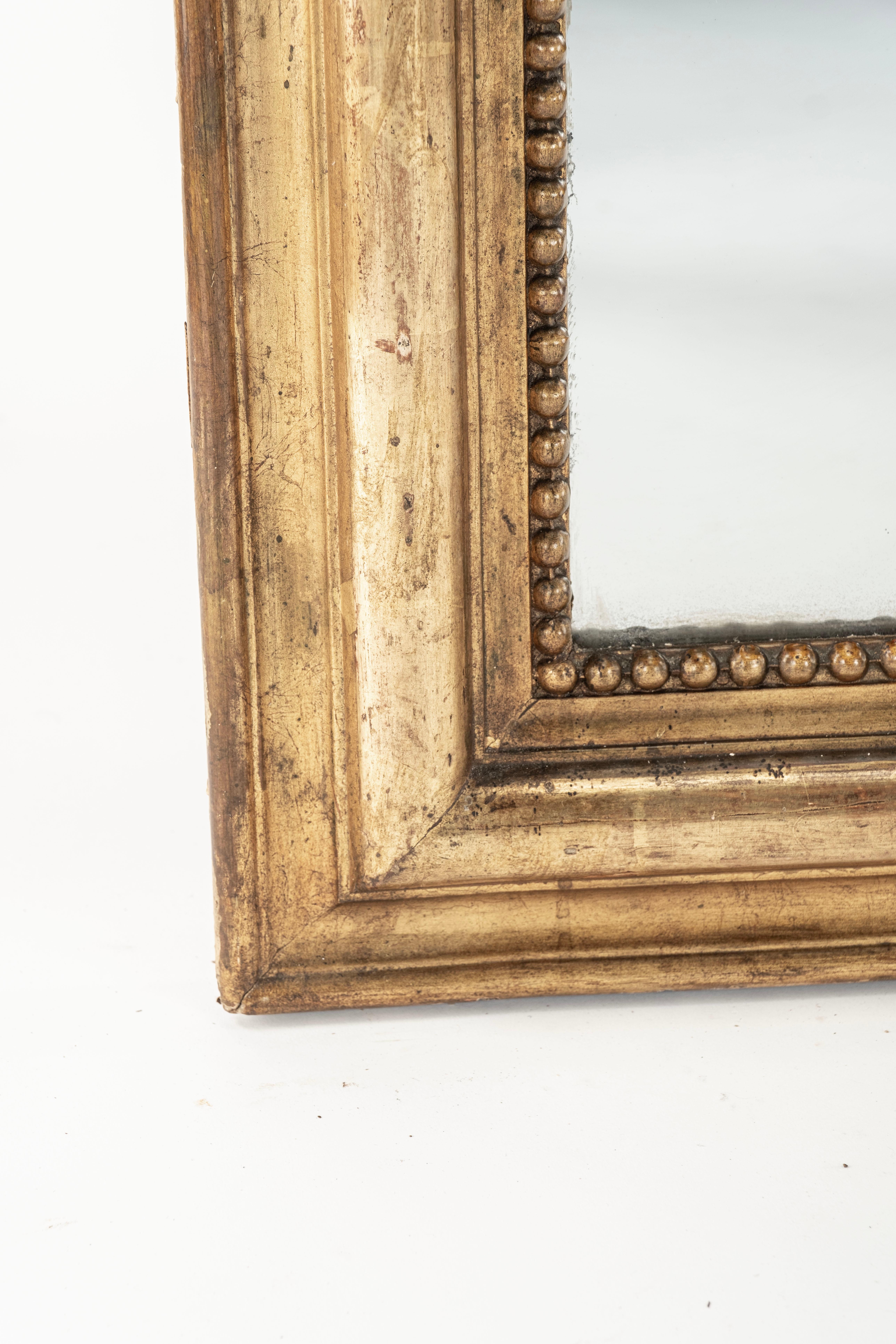 Très grand miroir Louis Philippe du 19ème siècle en vente 2