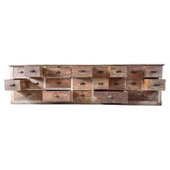Very Large 19th Century Sideboard/Counter/Bank of Drawers
