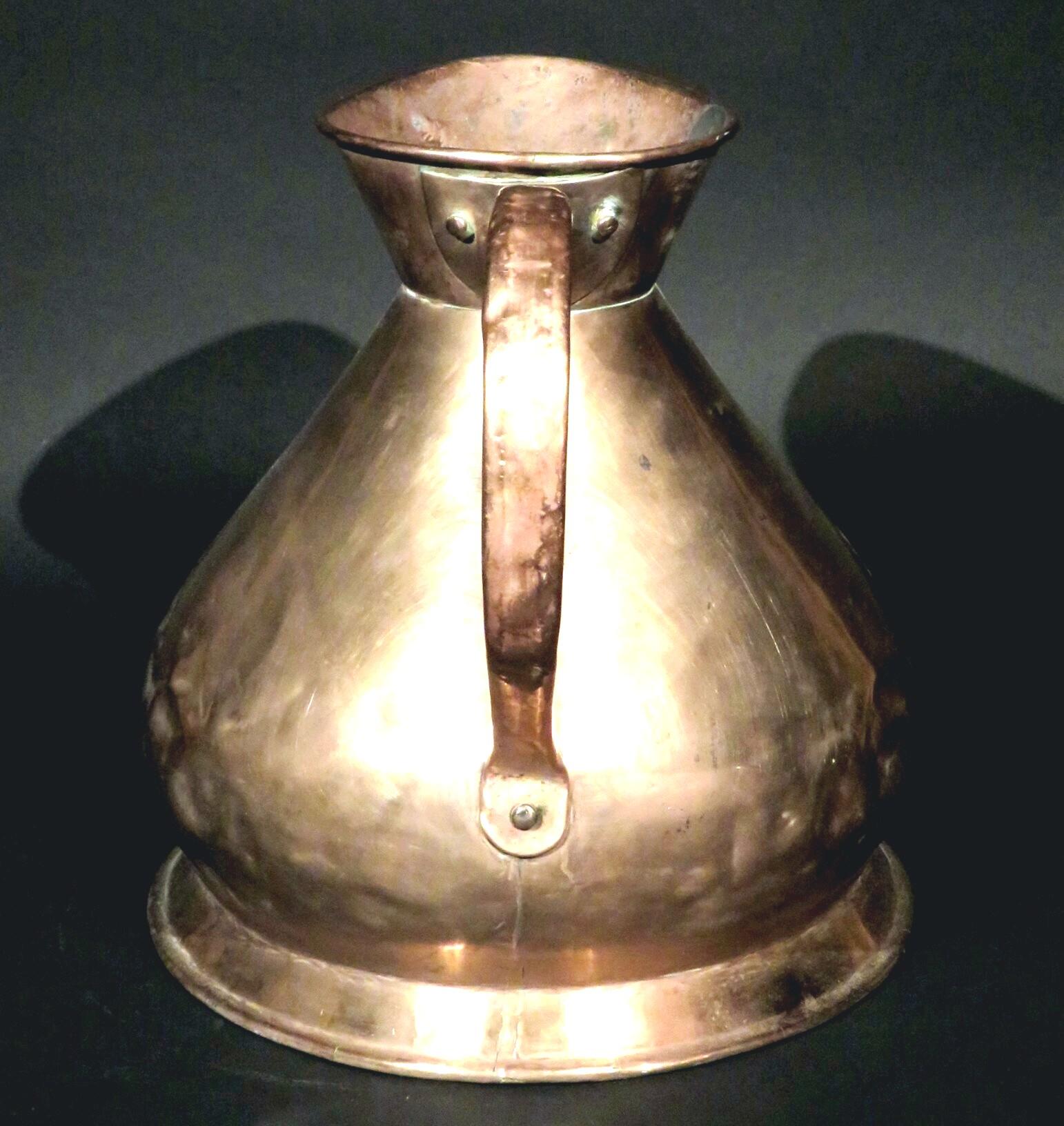 British Very Large 19th Century Two Gallon 'Haystack' Copper Measure, English Circa 1820