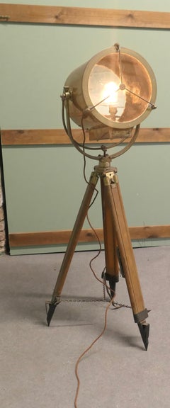 Sehr große 19. Jahrhundert Vintage nautischen Suche Licht oder Spot-Licht von G Vieira