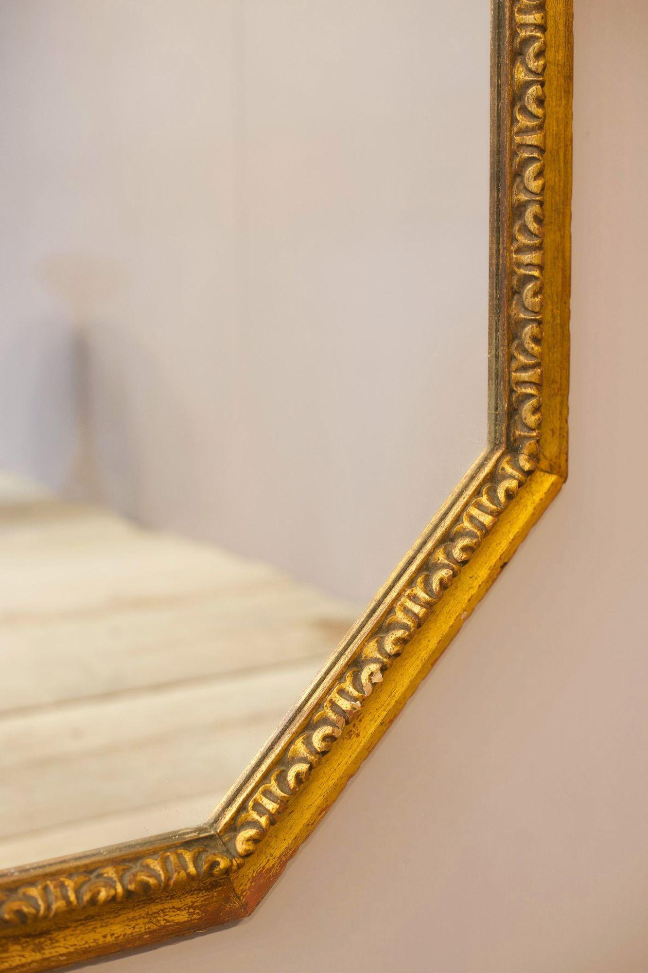 Giltwood Very Large 20th Century Gilt Mirror For Sale