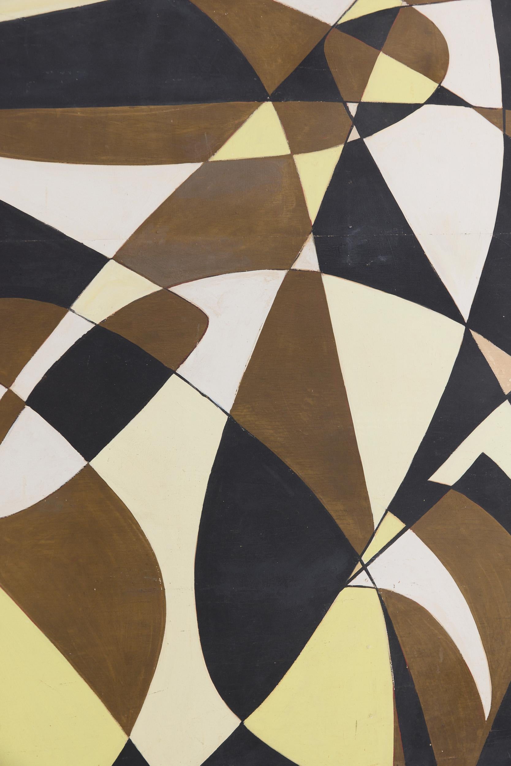 Milieu du XXe siècle Très grande peinture abstraite en vente