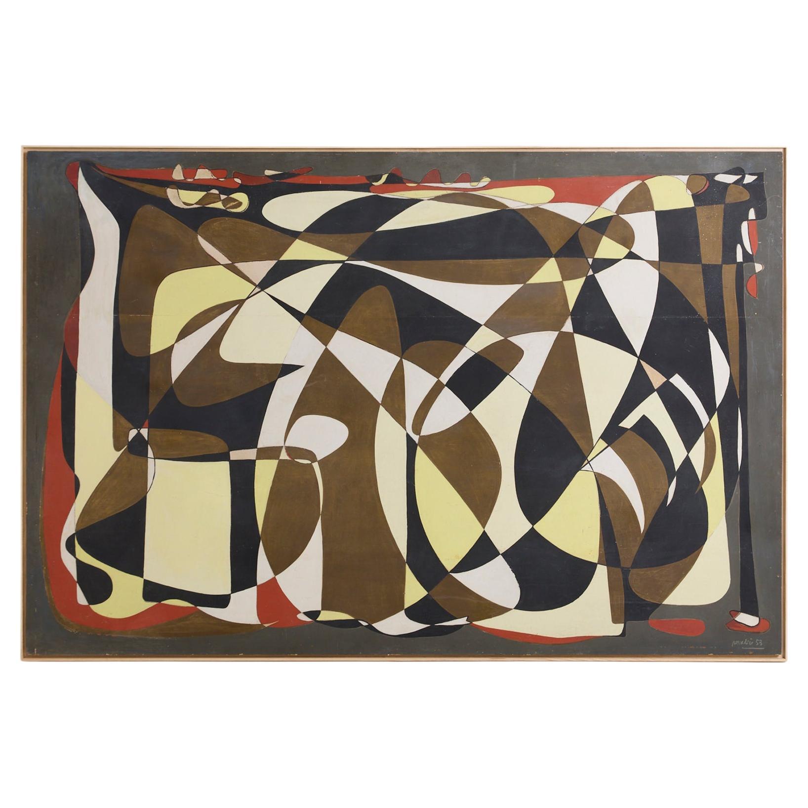 Sehr große abstrakte Malerei