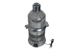 Very Large Rare Nautical Aluminum Beacon Light w Fresnel Lens, Hughey & Phillips