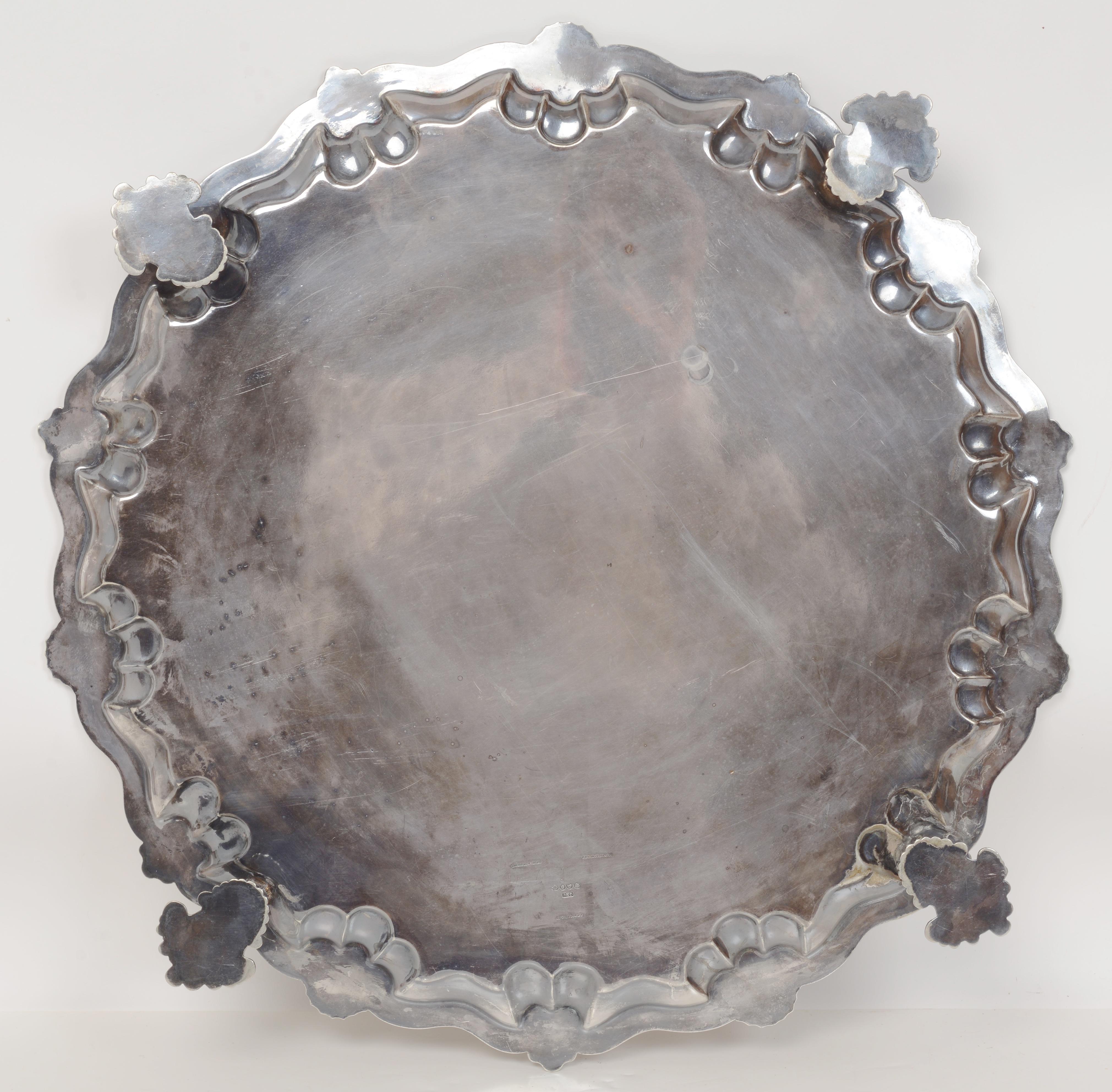 Very Large and Important Silver Plated Salver by Collis & Co. c1835. Maker's mark of George Richmond Collis the highly sought after silversmith. Sir Edward Thomason (1769-1849) was a dominant figure in the Birmingham silver industry. In 1835