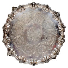 Very Large and Important Silver Plated Salver by Collis & Co. c1835