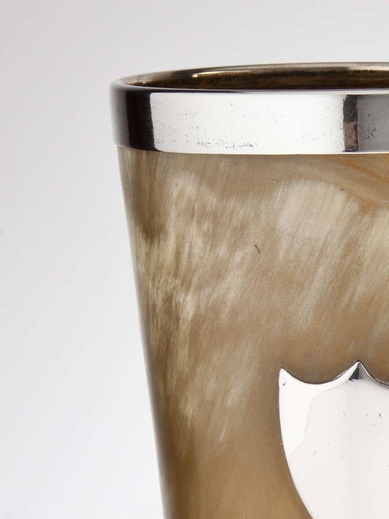 Very Large Pair of Horn and Silver Beakers, English, circa 1890 at 1stDibs large beakers