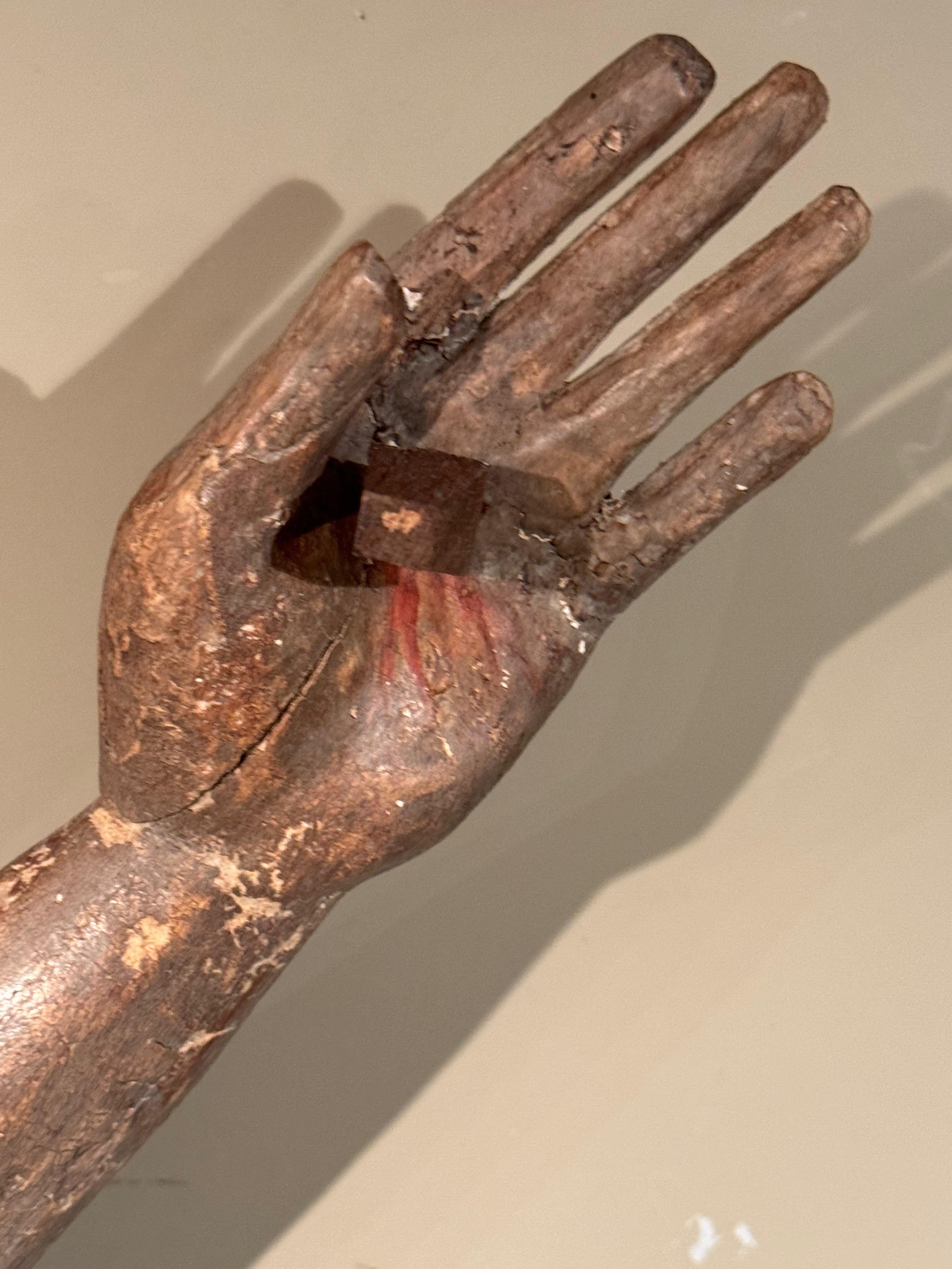 Très grand et rare Christ on the Cross (hauteur 130 cm)  14e siècle en vente 2