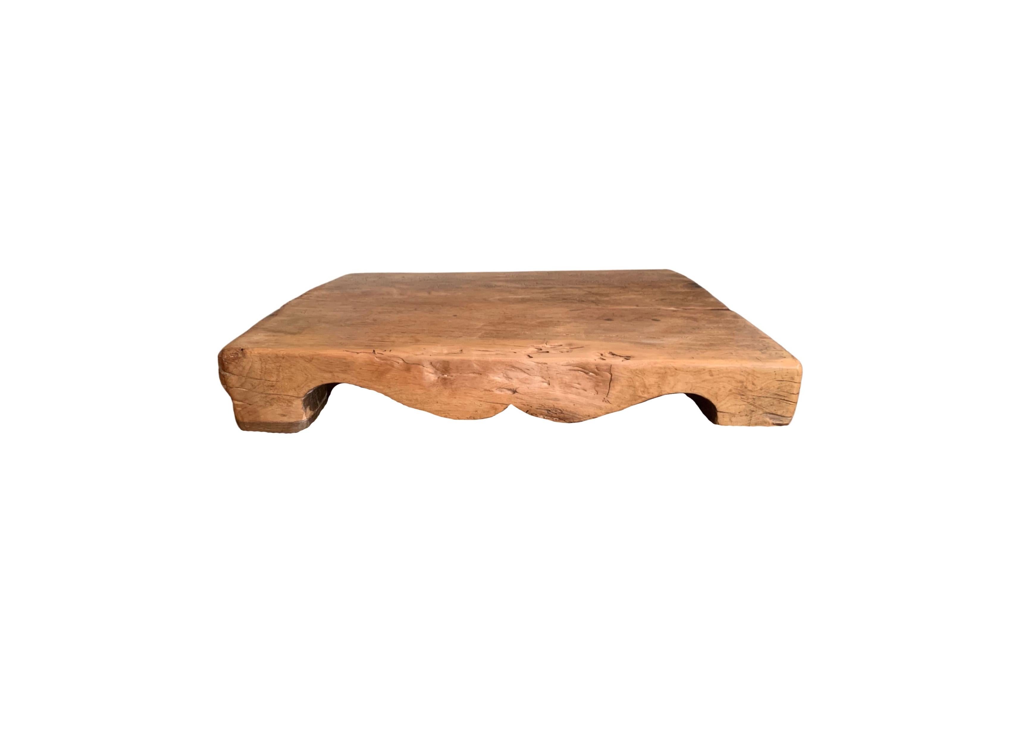 Antiguo Taco de Madera Chino, tallado a mano, c. 1900 en Bueno estado para la venta en Jimbaran, Bali