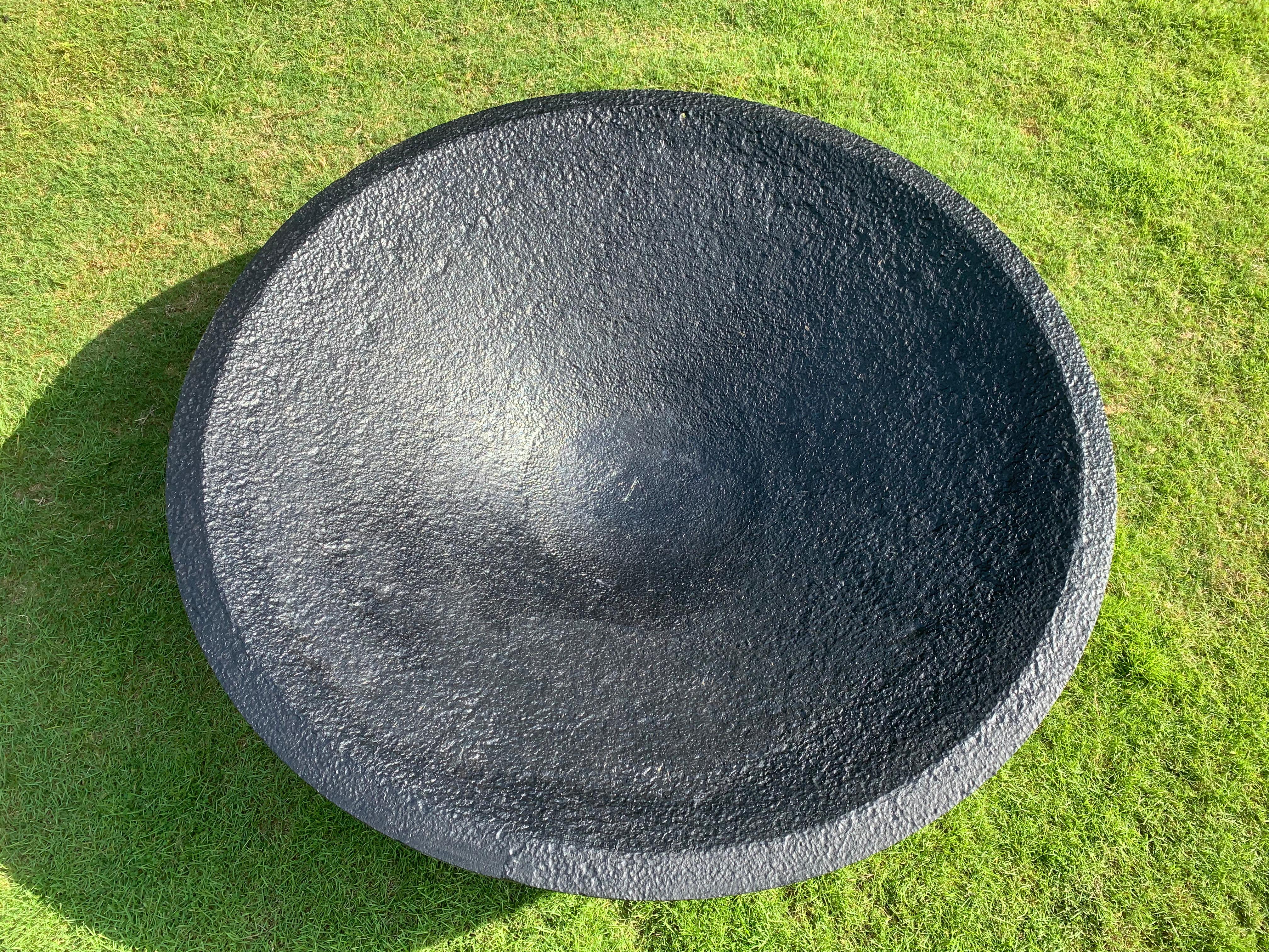 metal garden bowl