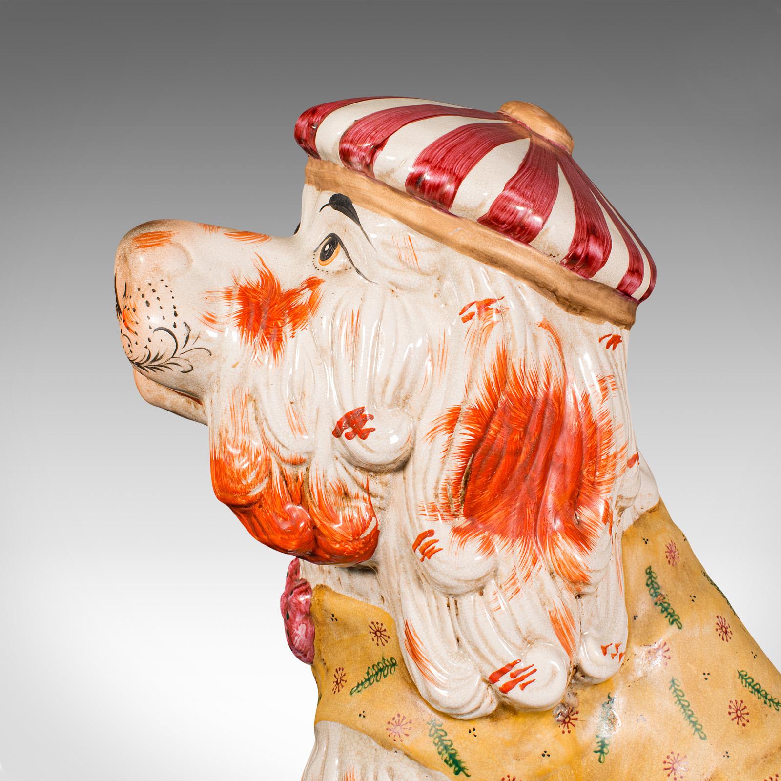Very Large Antique Decorative Dog, English, Ceramic, Life Size Figure, Victorian 2