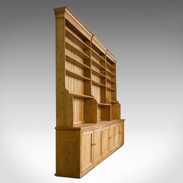 Very Large Antique Dresser Victorian, Pine, Kitchen ...