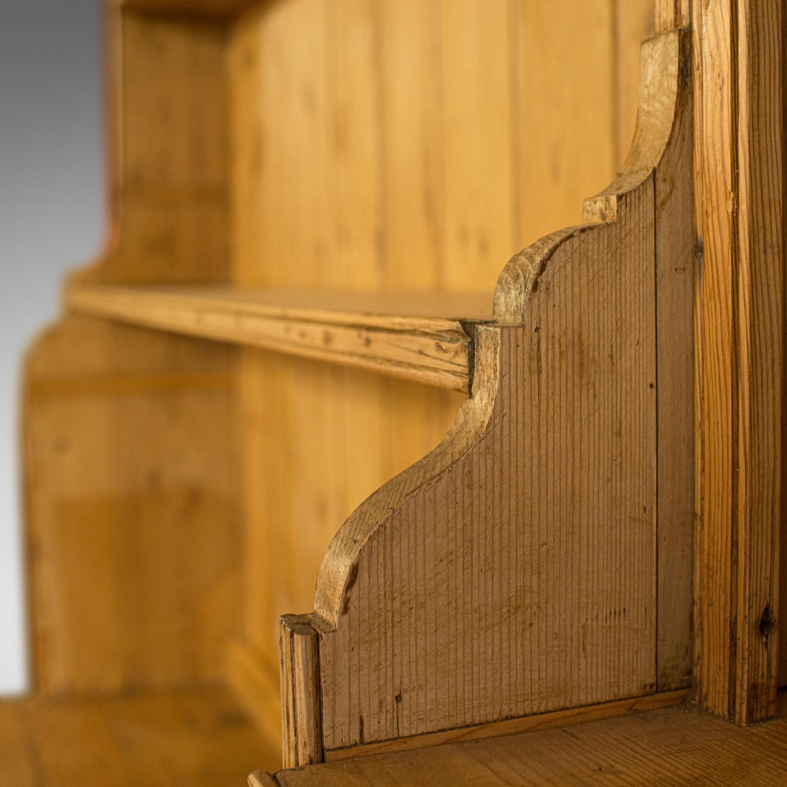 Very Large Antique Dresser Victorian, Pine, Kitchen Cabinet Bookcase, circa 1850 In Good Condition In Hele, Devon, GB