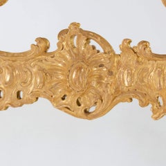 Very Large Antique English Giltwood Gold Mirror