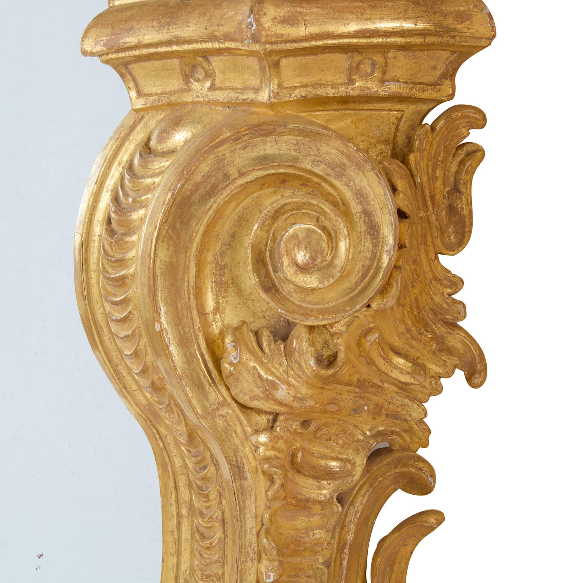 Giorgio II Specchio d'oro in legno d'orato inglese molto grande in vendita