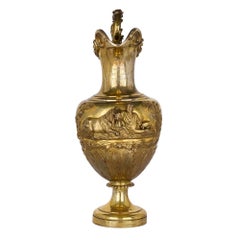 Very Large Antique English Silver-Gilt Equestrian Trophy by Paul Storr