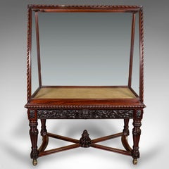 Very Large Antique Museum Cabinet, English, Walnut, Holland and Sons, Victorian