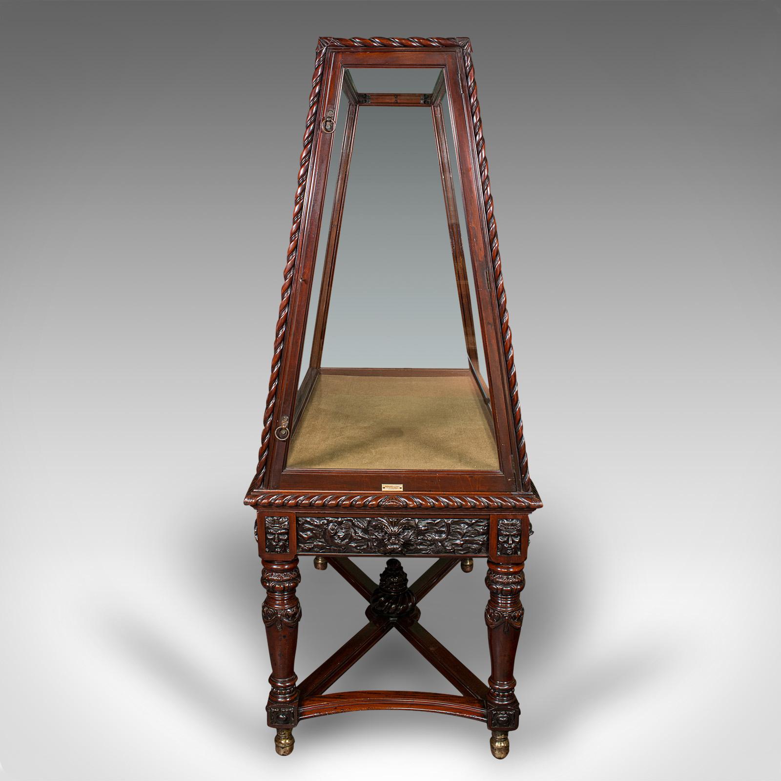 Britannique Très grand meuble de rangement ancien de musée, anglais, noyer, Holland and Sons, victorien en vente