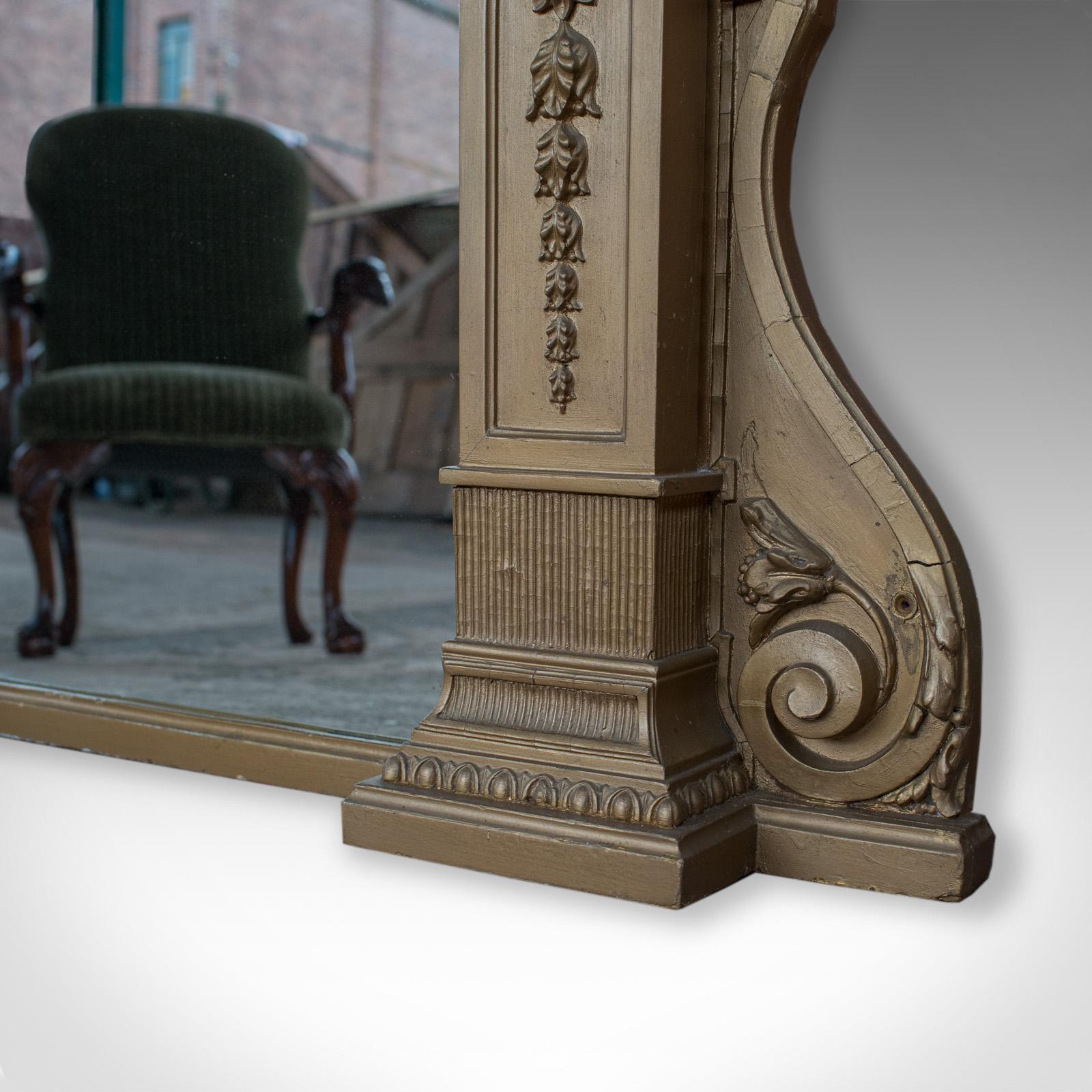 Very Large Antique Overmantel Mirror, Classical, circa 1850 For Sale 1