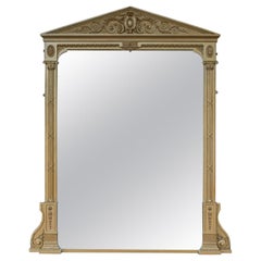 Très grand Antique Mirror Overmantel, Classic, circa 1850