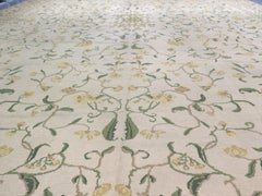 Very Large Antique Portuguese Needlepoint Carpet