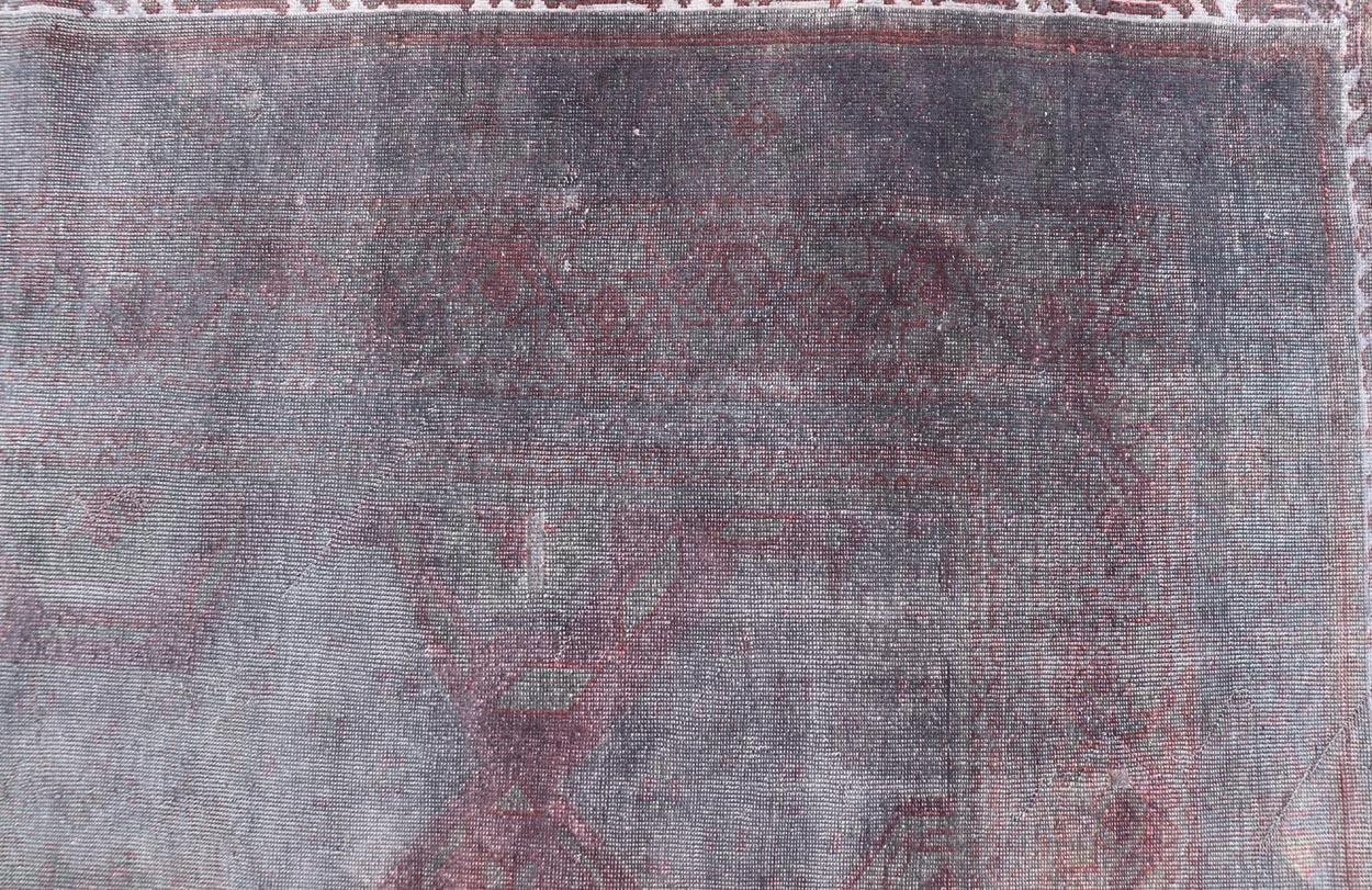Oushak turco antiguo muy grande con medallón geométrico  12'10 x 22'10 en venta 3