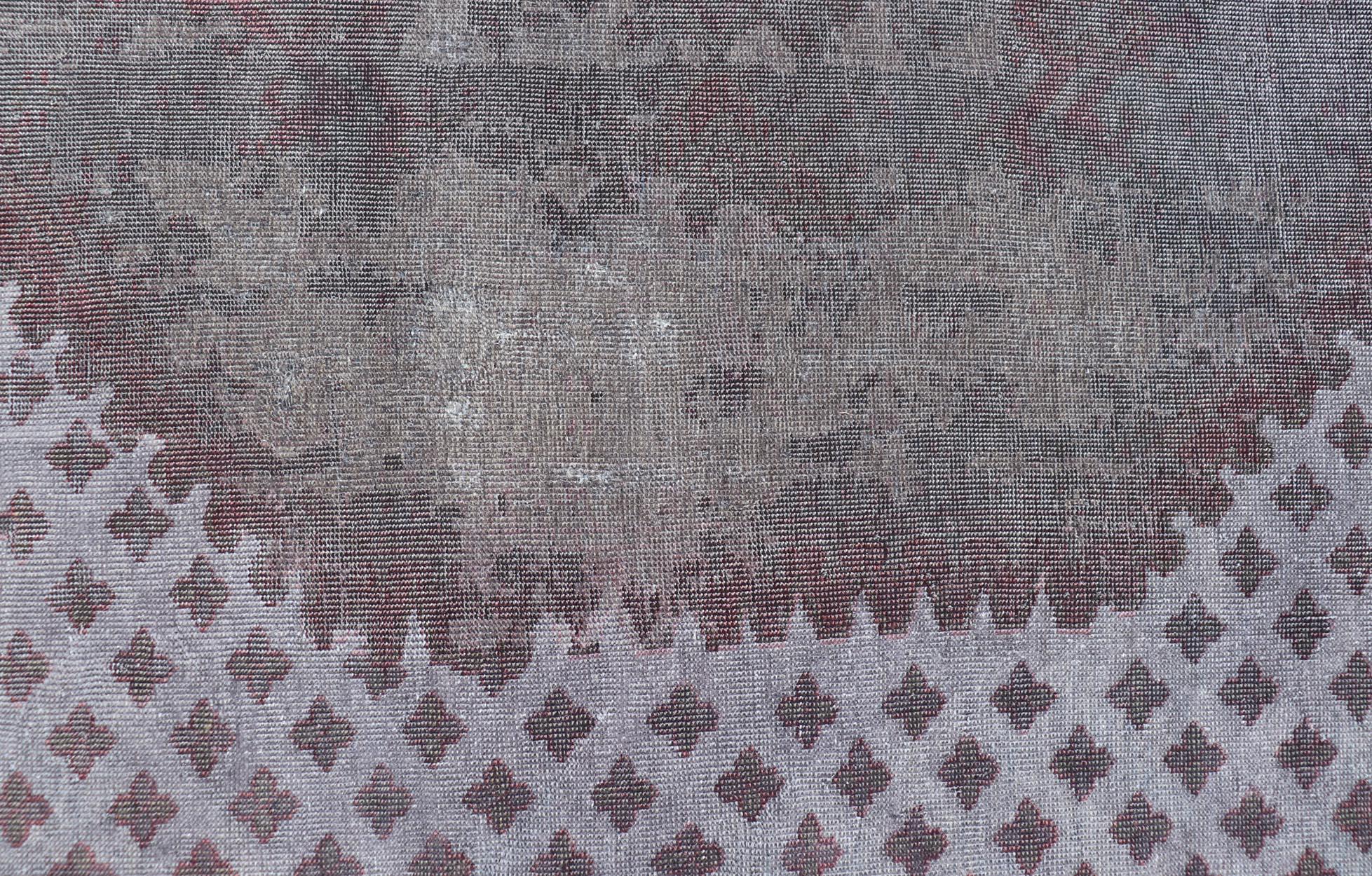 Oushak turco antiguo muy grande con medallón geométrico  12'10 x 22'10 en venta 10