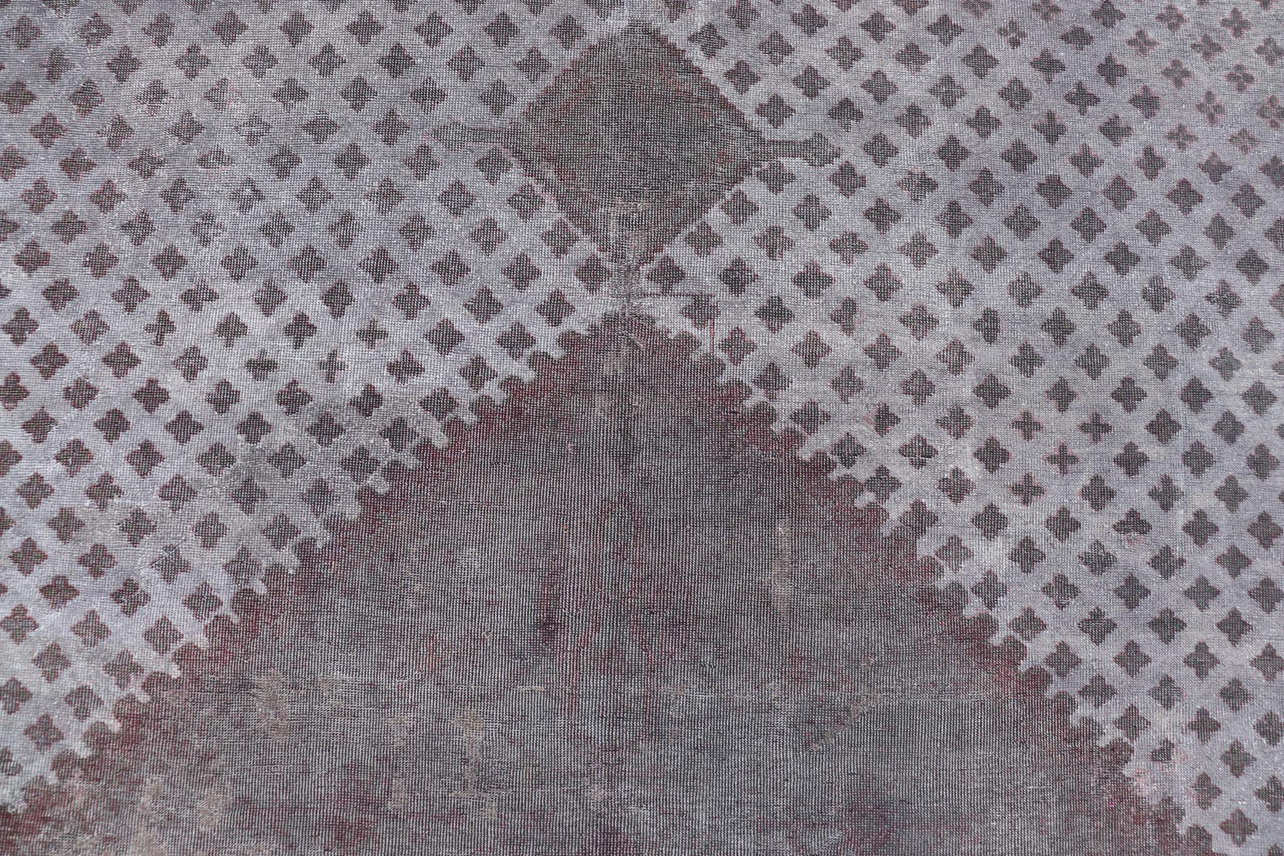 Oushak turco antiguo muy grande con medallón geométrico  12'10 x 22'10 en Bueno estado para la venta en Atlanta, GA