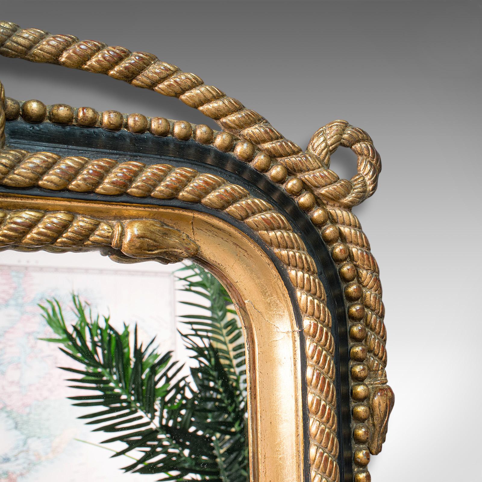 Very Large Antique Wall Mirror, English, Gilt, Overmantel, Dressing, Regency 1