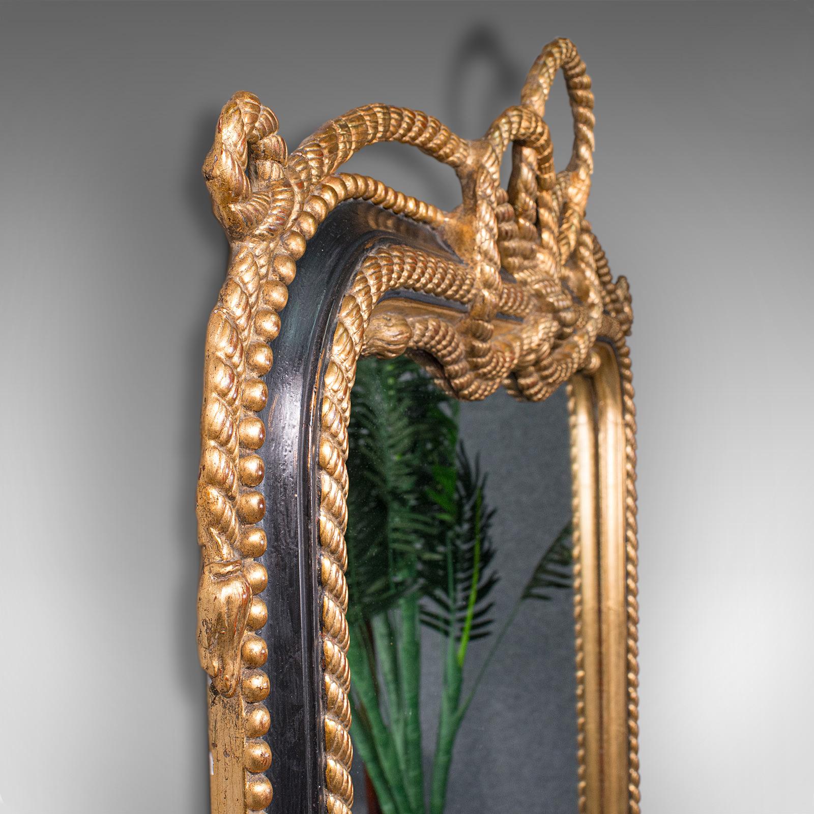 Very Large Antique Wall Mirror, English, Gilt, Overmantel, Dressing, Regency 2