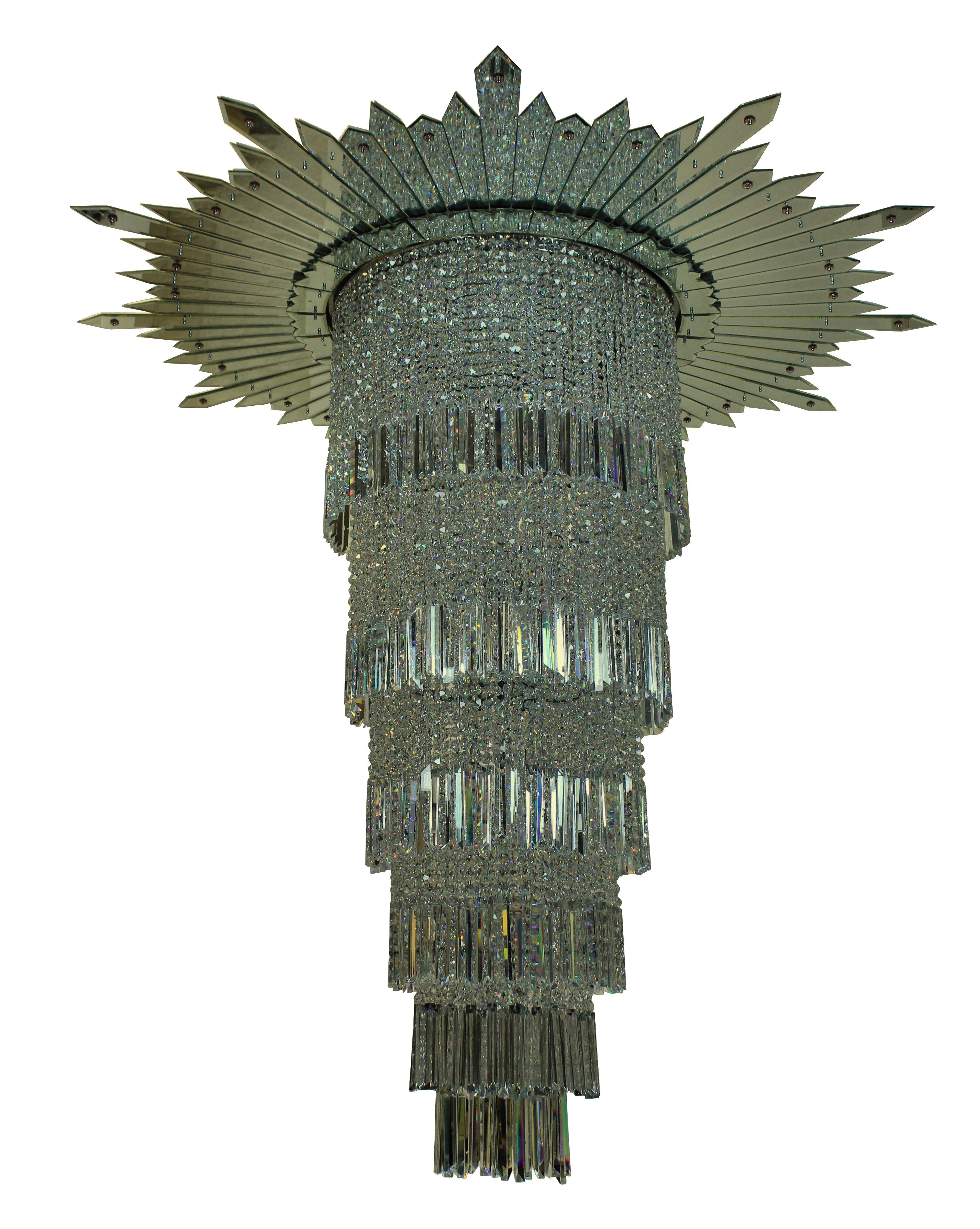 Mid-20th Century Very Large Art Deco Chandelier from the Original Adelphi Building, London For Sale