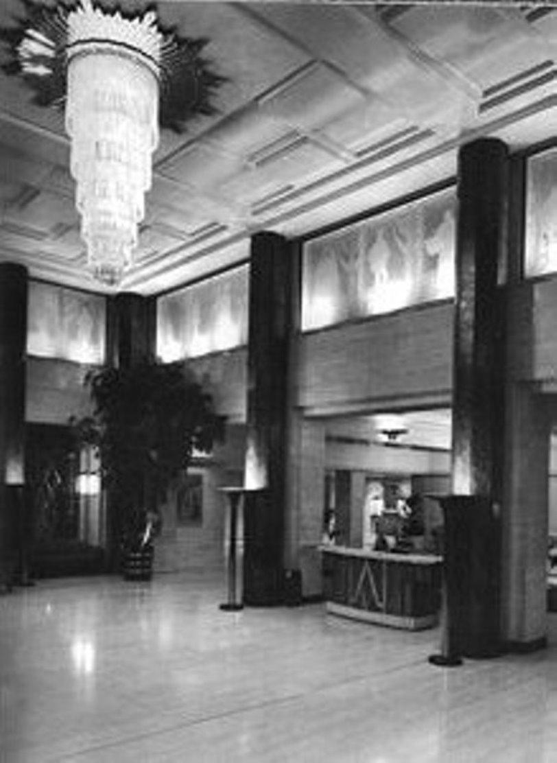 The Aldelphi building chandelier was designed in 1931 for the Adelphi hotel on the strand, London, completed in 1938. The hotel was built on the site of Robert Adams famous Adelphi building. This chandelier was the main light fitting in the entire