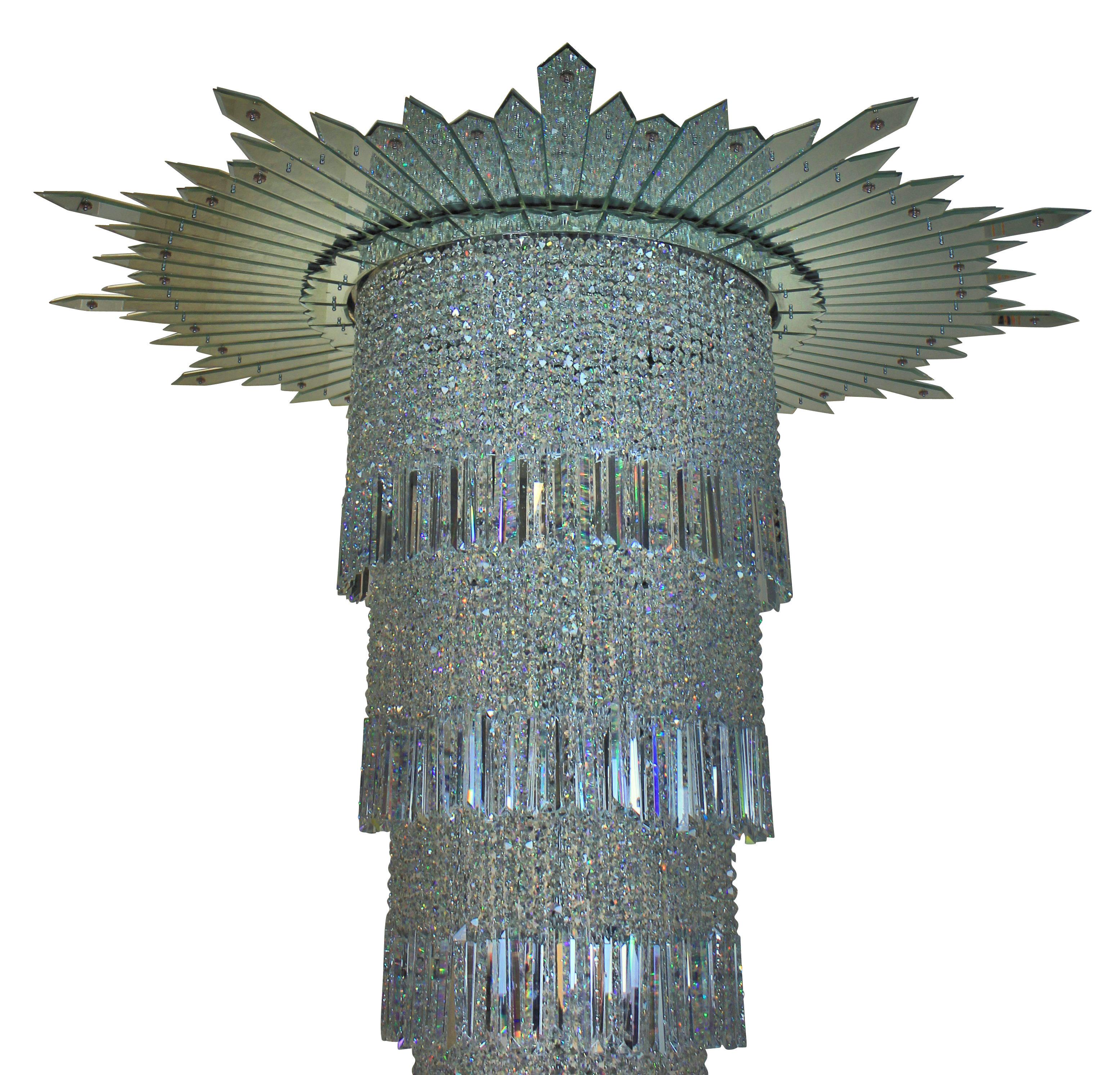 Very Large Art Deco Chandelier from the Original Adelphi Building, London For Sale 2