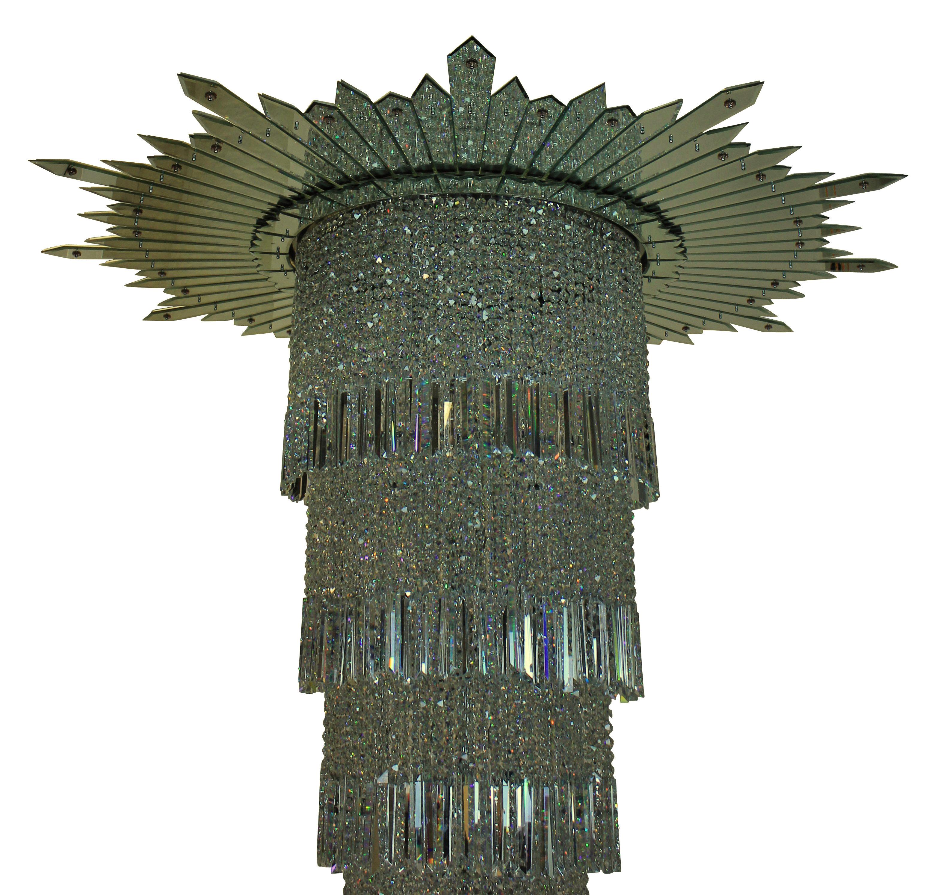 Very Large Art Deco Chandelier from the Original Adelphi Building, London 2