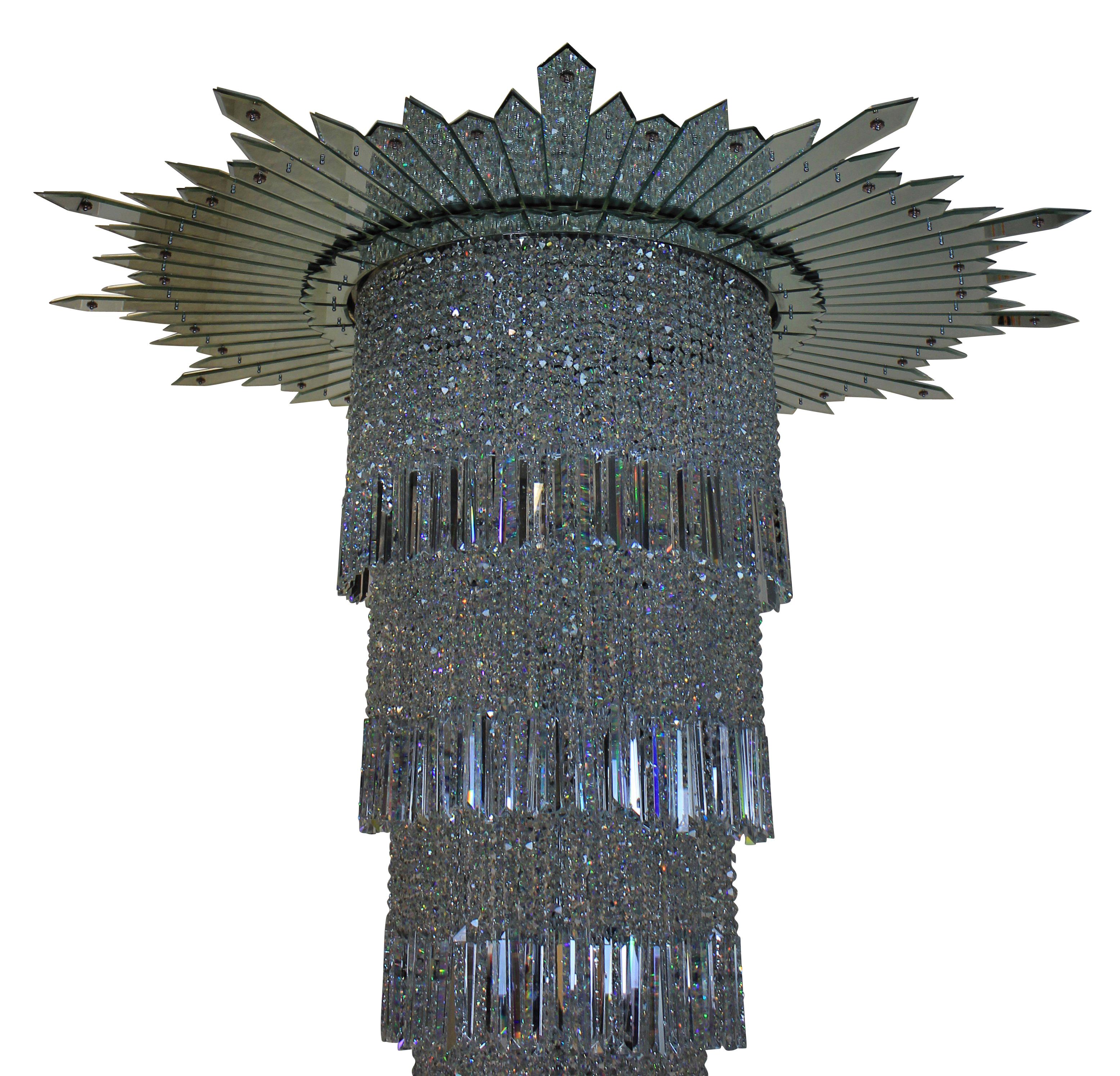 Very Large Art Deco Chandelier from the Original Adelphi Building, London 3
