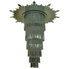 Very Large Art Deco Chandelier from the Original Adelphi Building, London