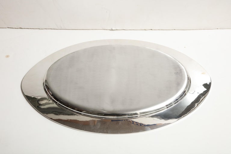 Very Large Art Deco Period Solid Sterling Silver Serving Platter/Tray by Gorham For Sale 5