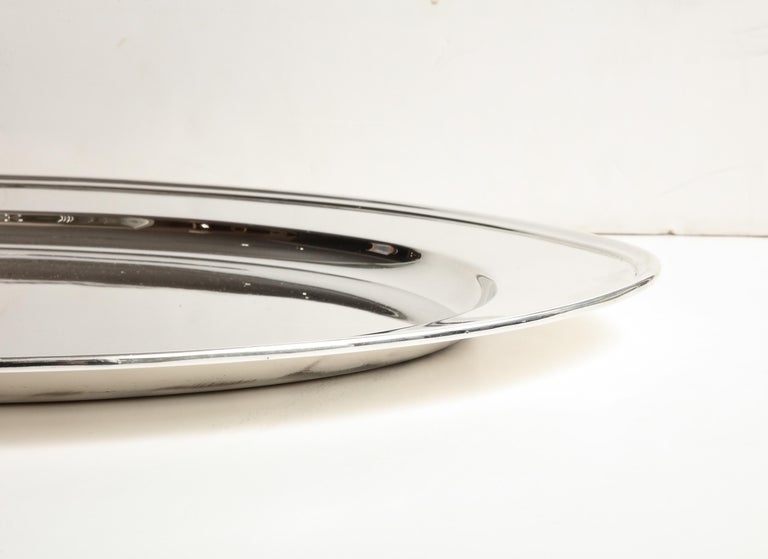 Very Large Art Deco Period Solid Sterling Silver Serving Platter/Tray by Gorham For Sale 8