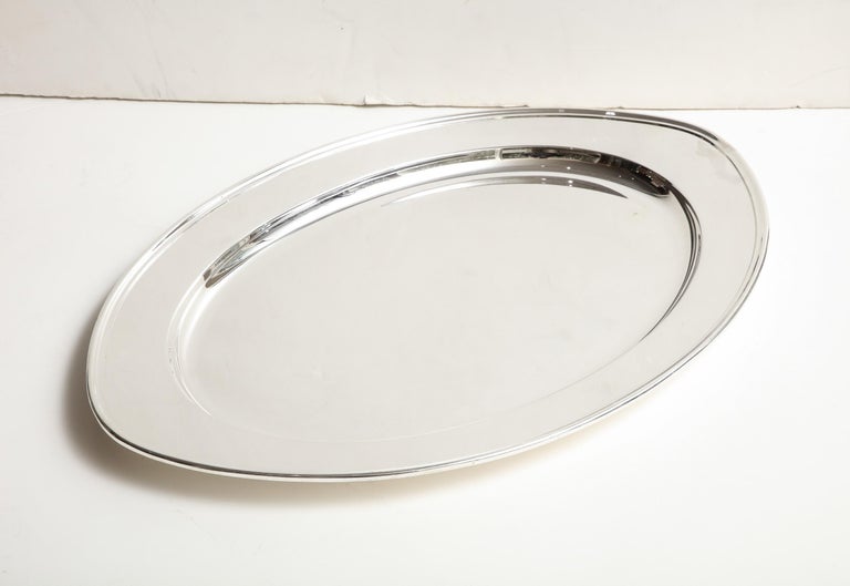 Very Large Art Deco Period Solid Sterling Silver Serving Platter/Tray by Gorham For Sale 3