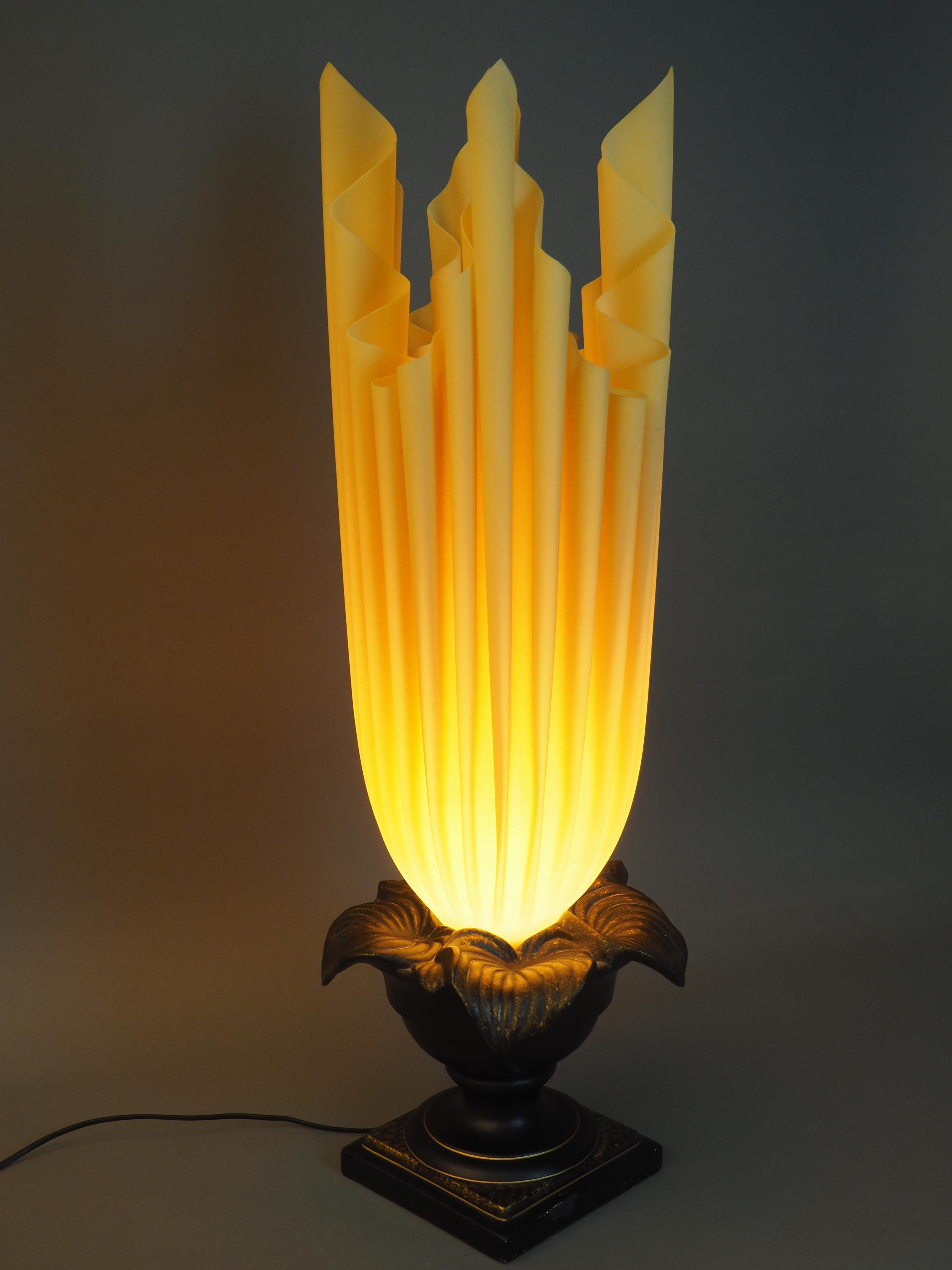 Very Large Athena Table Lamp by Georgia Jacob, France, circa  1970s In Good Condition For Sale In Wiesbaden, Hessen