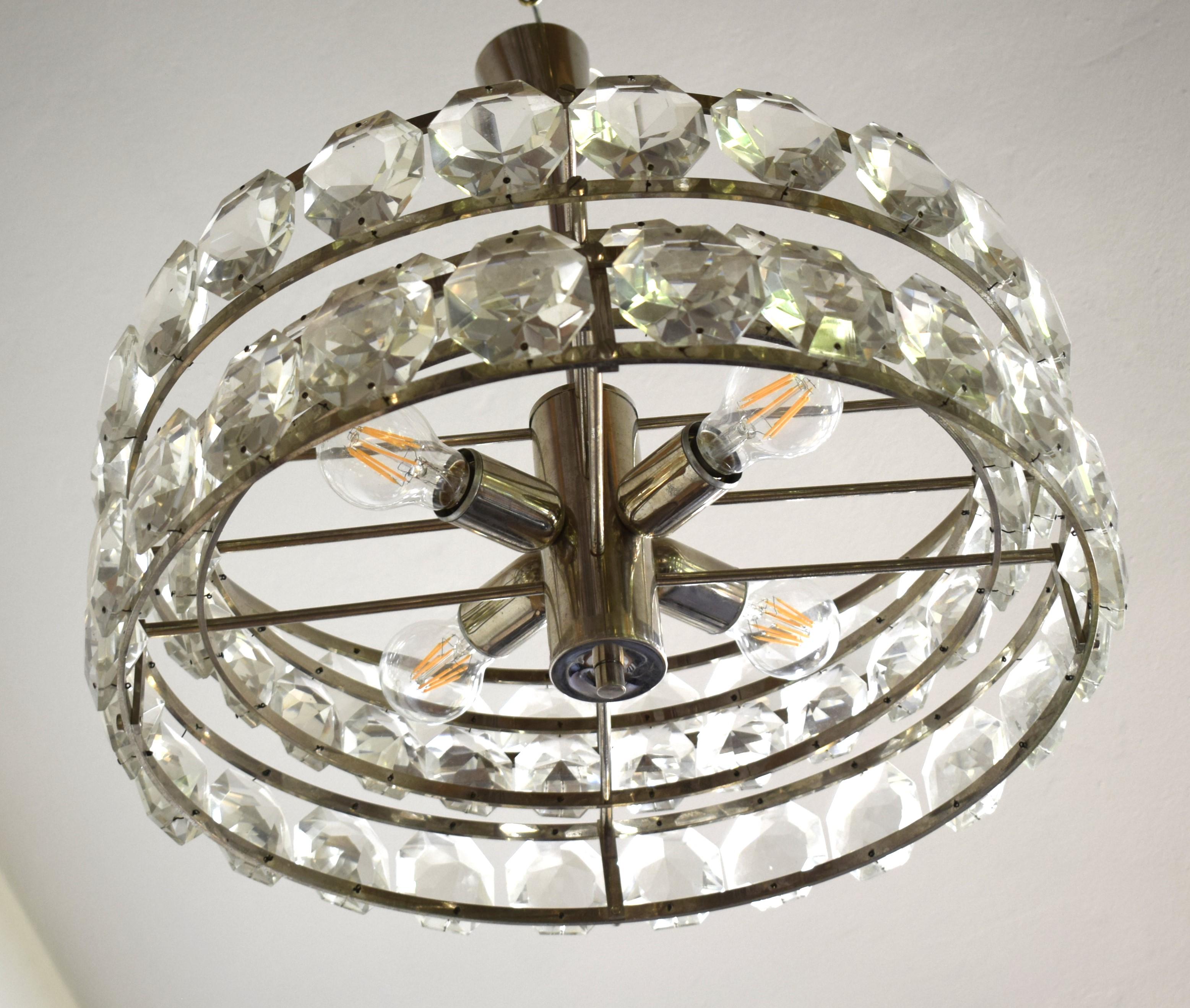 Lámpara de techo Bakalowits muy grande Hecho a mano en venta