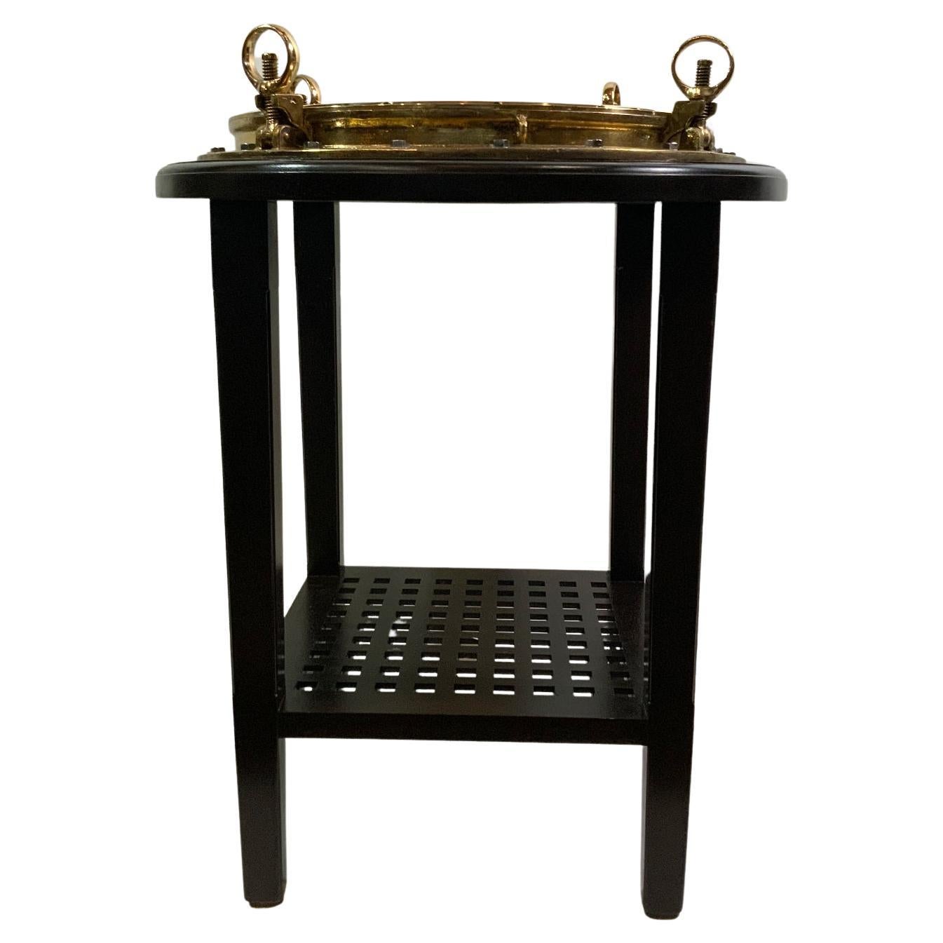 Very Large Bar Height Porthole Table For Sale