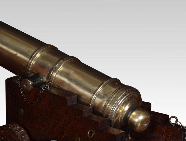 Very Large Brass Signal Cannon at 1stDibs