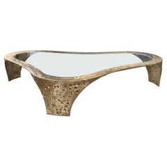 Very Large Bronze Amorphic Coffee Table by Silas Seandel