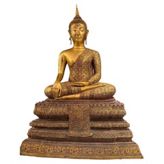 Très grand Bouddha de Rattanakosin en bronze, vers 1900