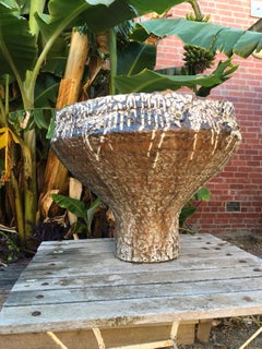 Very Large Brutalist Middle Eastern Ceramic Planter 1970s